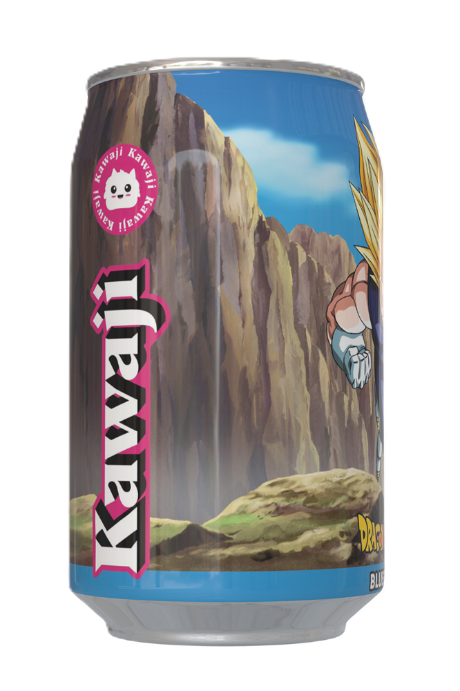 Dragon Ball Z Vegeta's Blue Fury - Blueberry Flavour Soda Can 330ml