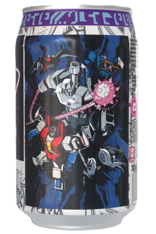 Transformers Decepticherry - Cherry Vanilla Soda Flavour Can 330ml Standard