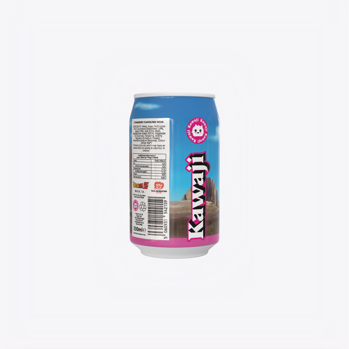 Dragon Ball Z Goten's Super Strawberry Flavour Soda Can 330ml