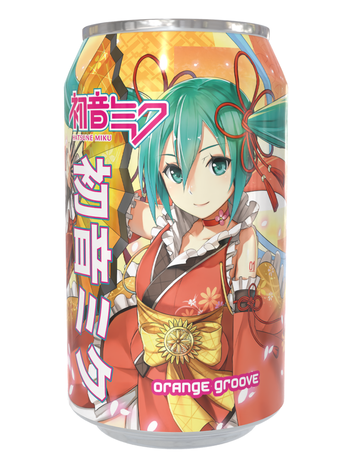 Limited Edition Hatsune Miku Orange Groove Soda Can 330ml