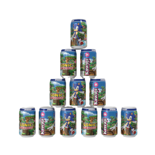 Sonic the Hedgehog Spinberry Soda - Blueberry Flavour Soda Can 330ml Standard