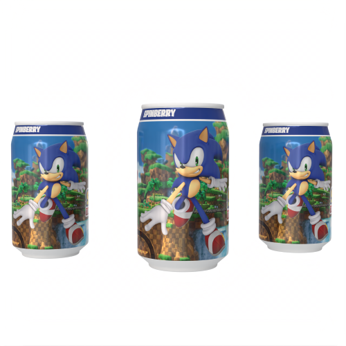 Sonic the Hedgehog Spinberry Soda - Blueberry Flavour Soda Can 330ml Standard