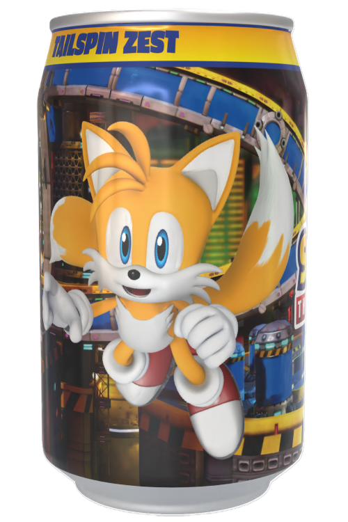 Sonic the Hedgehog Tailspin Zest - Orange Flavour Soda Can 330ml Standard