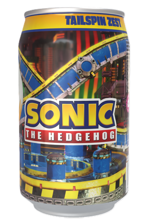 Sonic the Hedgehog Tailspin Zest - Orange Flavour Soda Can 330ml Standard