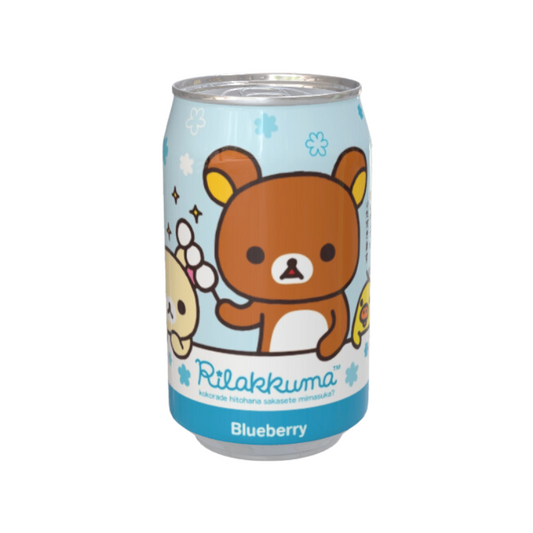 Rilakkuma Blueberry Flavour Soda Can 330ml