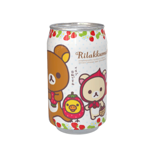 Rilakkuma Strawberry Flavour Soda Can 330ml