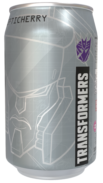 Transformers  Decepticherry - Cherry Vanilla Soda Flavour Can 330ml Standard