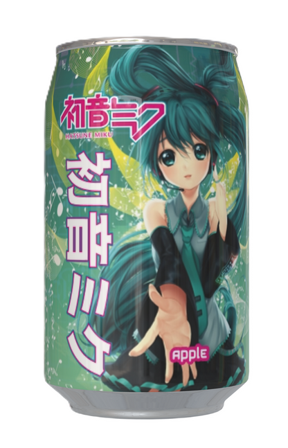 Hatsune Miku Apple Flavour Soda Can 330ml