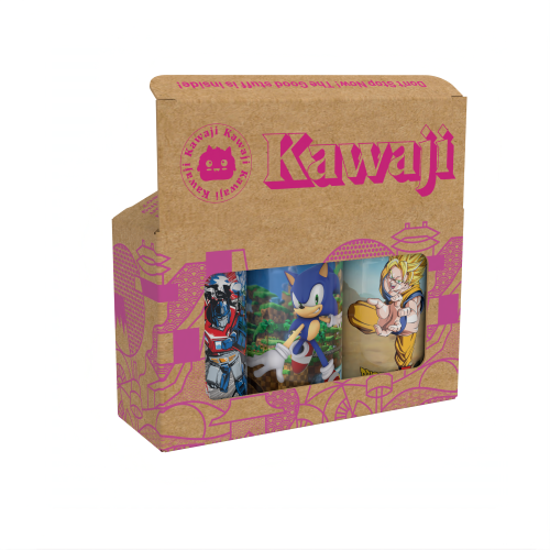 Kawaji Soda: The Hero Squad Collector's Pack- Optimus Prime, Sonic the Hedgehog and Goku 3 Can Soda Gift Set