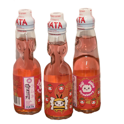 Juji Juice - Strawberry Flavour Ramune 200ml