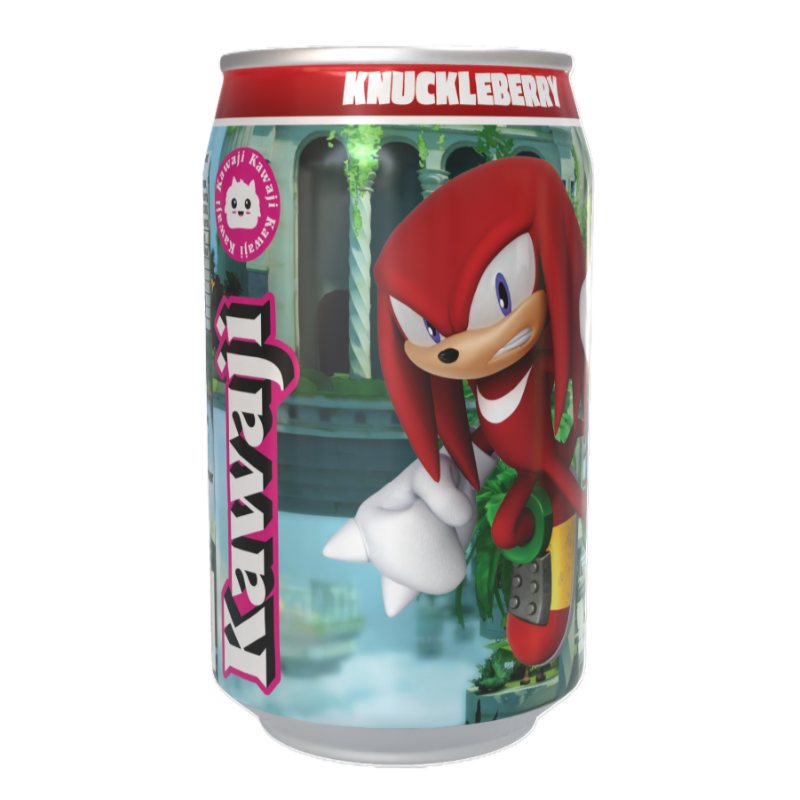 Sonic the Hedgehog Knuckleberry- Summer Fruits  Flavour Soda Can 330ml Standard