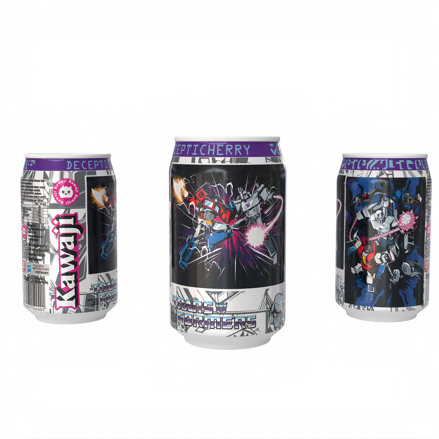 Transformers  Decepticherry - Cherry Vanilla Soda Flavour Can 330ml Standard