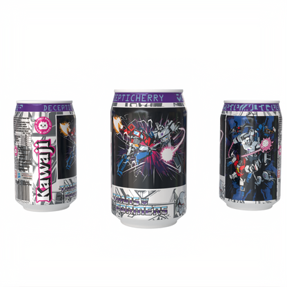 Transformers  Decepticherry - Cherry Vanilla Soda Flavour Can 330ml Standard
