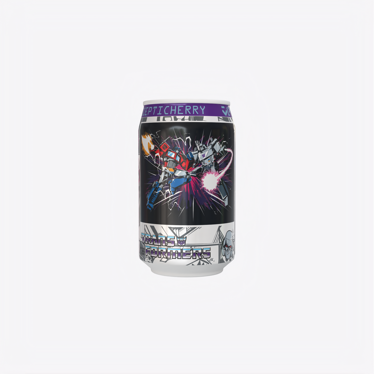 Transformers  Decepticherry - Cherry Vanilla Soda Flavour Can 330ml Standard