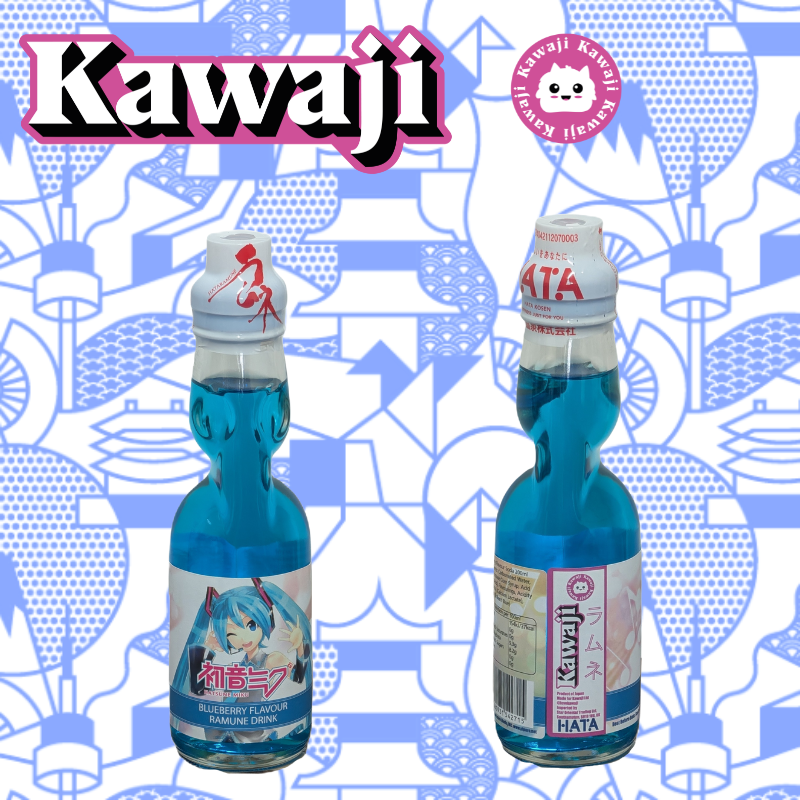 Hatsune Miku Blueberry Flavour Ramune Soda 200ml