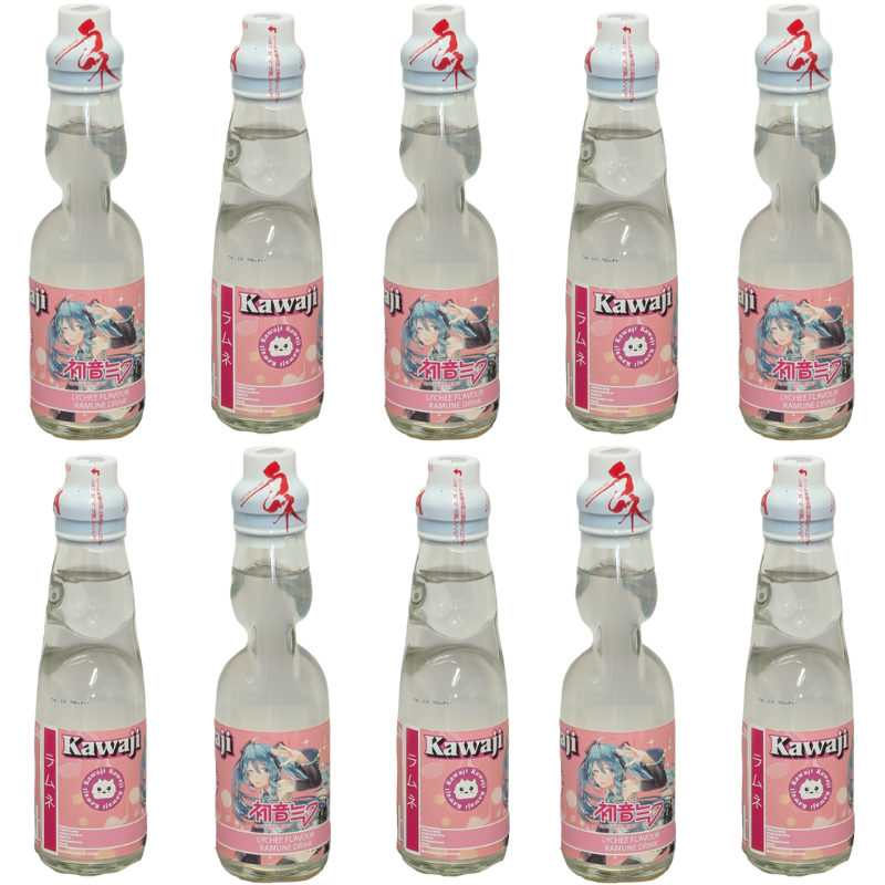 Hatsune Miku Lychee Flavour Ramune Soda 200ml