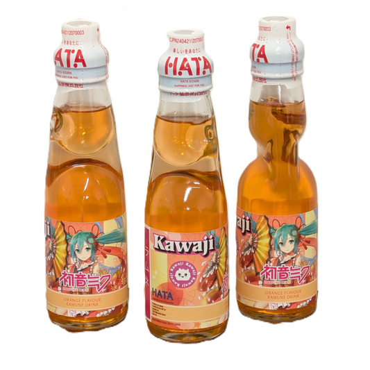 Hatsune Miku Orange Flavour Ramune Soda 200ml