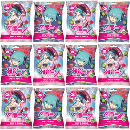 Miku's Jewels by Kawaji - Hatsune Miku Raspberry and Lime Gummies - 48g bag
