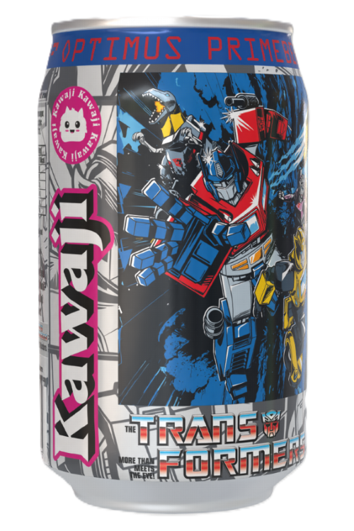 Transformers  Optimus Primeberry - Strawberry  Flavour Soda Can 330ml Standard