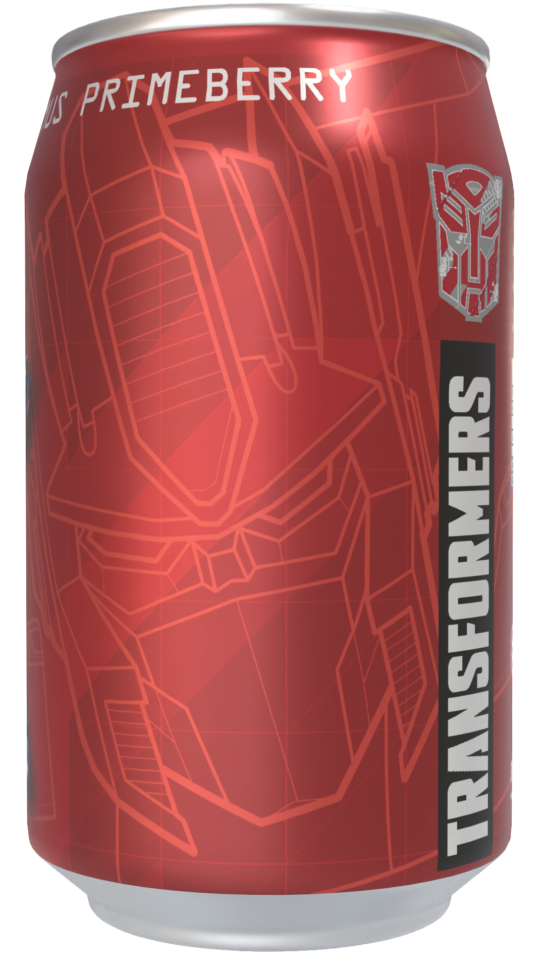 Transformers  Optimus Primeberry - Strawberry  Flavour Soda Can 330ml Standard