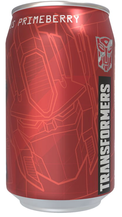 Transformers  Optimus Primeberry - Strawberry  Flavour Soda Can 330ml Standard