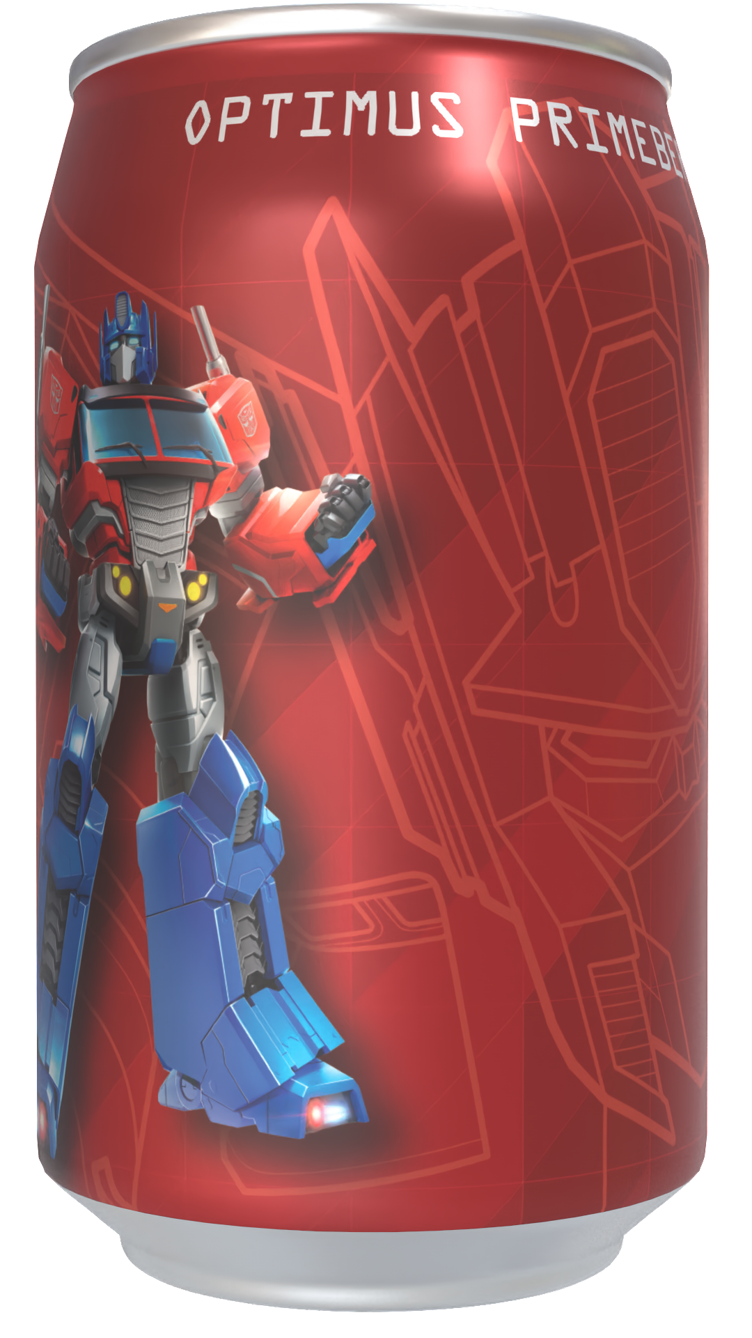 Transformers  Optimus Primeberry - Strawberry  Flavour Soda Can 330ml Standard