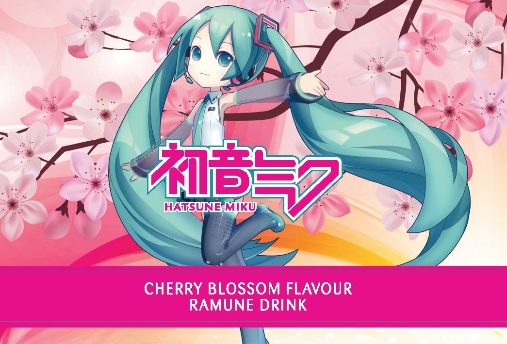 Kawaji Hatsune Miku Sakura Flavour Ramune - Limited Edition 200ml