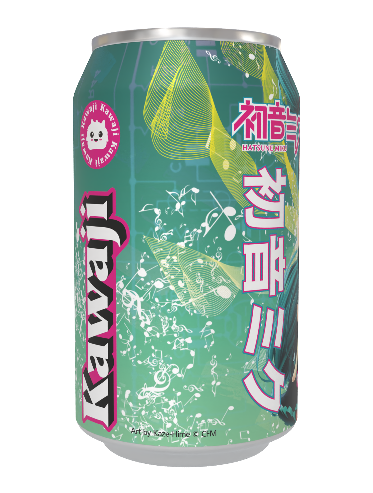 Limited Edition Hatsune Miku Apple Splash  Soda Can 330ml