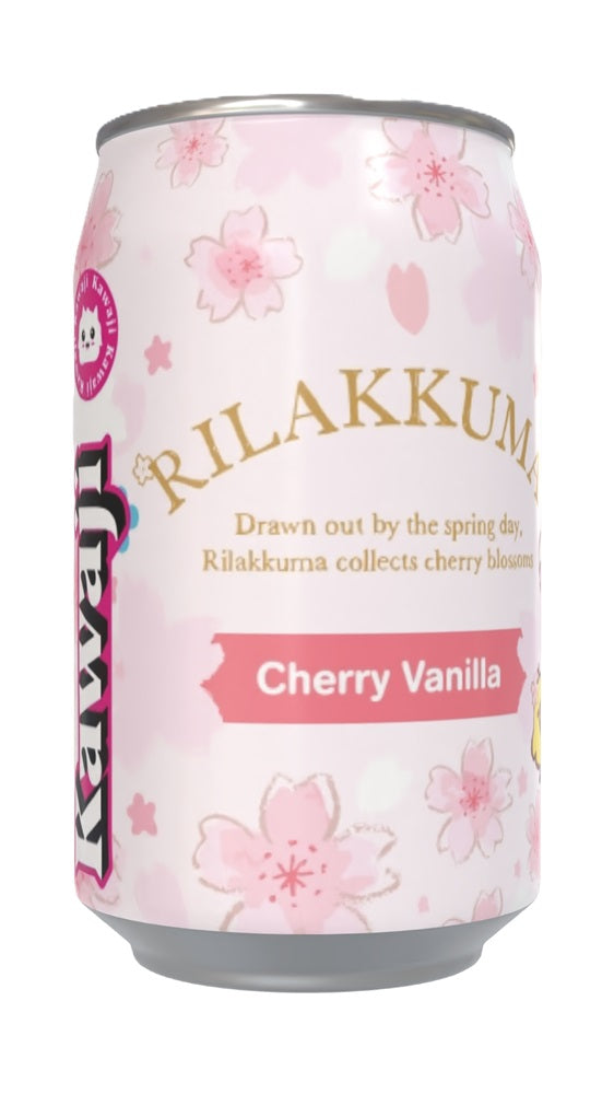 Rilakkuma Cherry Vanilla Flavour Soda Can 330ml