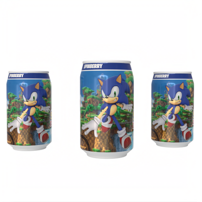 Sonic the Hedgehog Spinberry  Soda - Blueberry Flavour Soda Can 330ml Standard