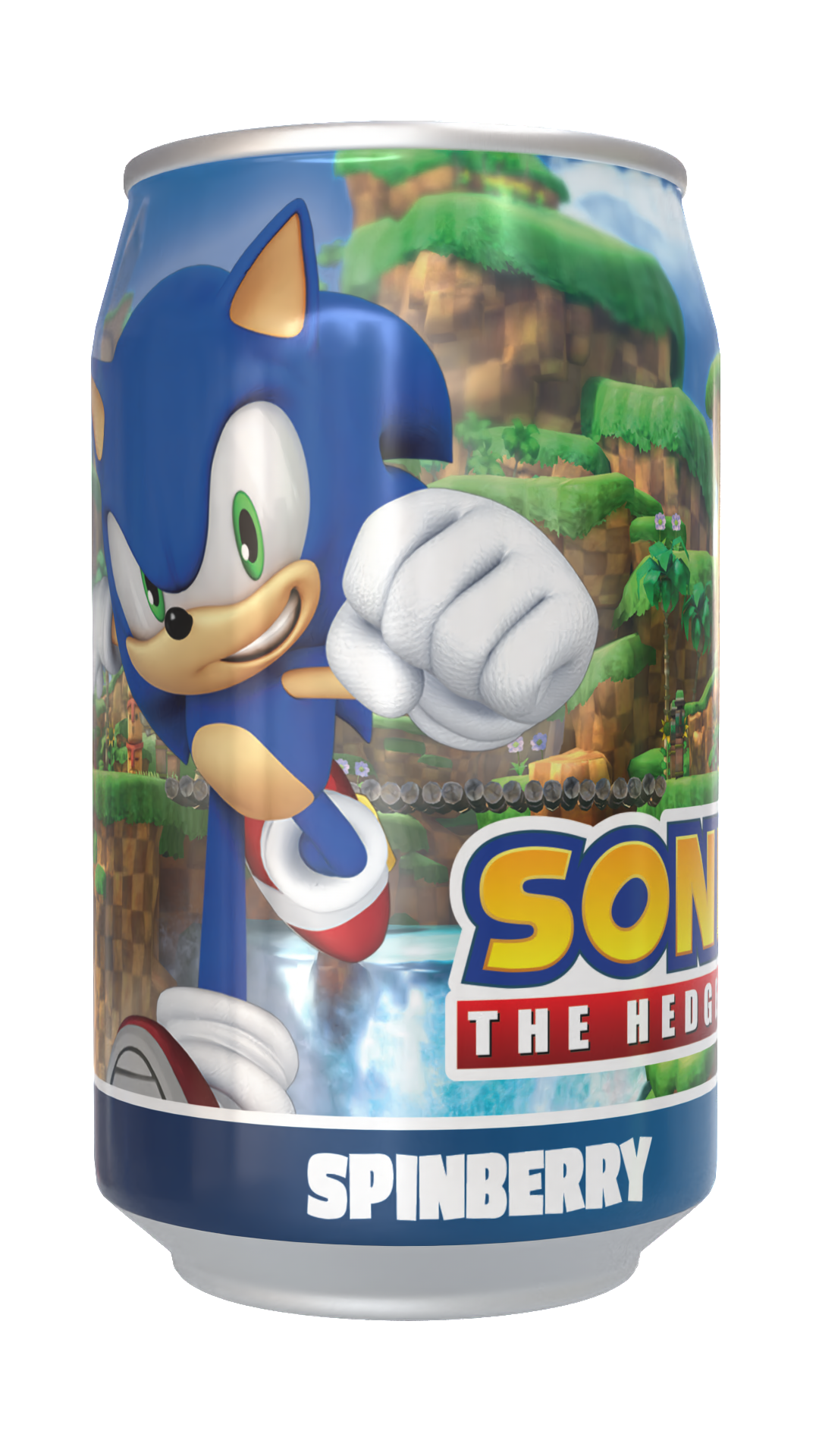 Sonic the Hedgehog Spinberry - Blueberry Flavour Soda Can 330ml Standard