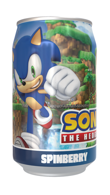 Sonic the Hedgehog Spinberry - Blueberry Flavour Soda Can 330ml Standard