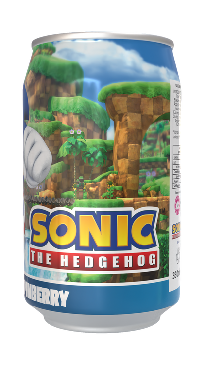 Sonic the Hedgehog Spinberry - Blueberry Flavour Soda Can 330ml Standard