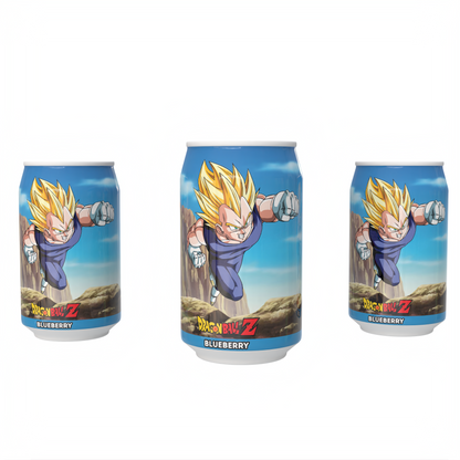 Dragon Ball Z Vegeta's Blue Fury -  Blueberry Flavour Soda Can 330ml