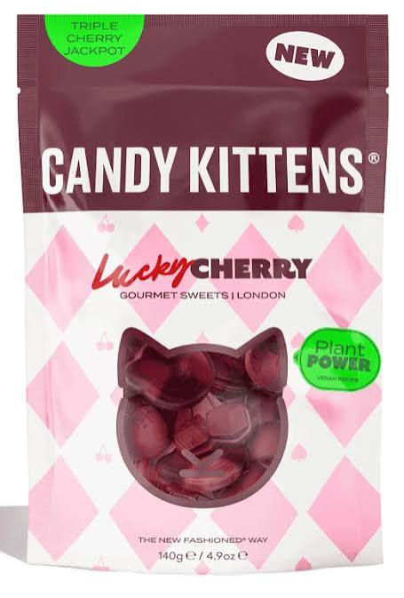 Candy Kittens Lucky Cherry 140g x24 Clipstrip