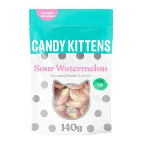 Candy Kittens Sour Watermelon 140g 12 Unit Clipstrip