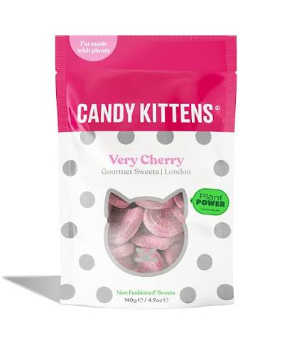 Candy Kittens Very Cherry 140g 12 Unit Clip Strip