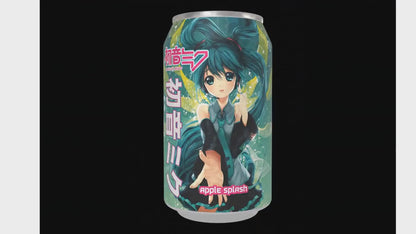 Limited Edition Hatsune Miku Apple Splash  Soda Can 330ml