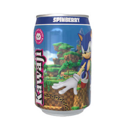 Sonic the Hedgehog Spinberry - Blueberry Flavour Soda Can 330ml Standard