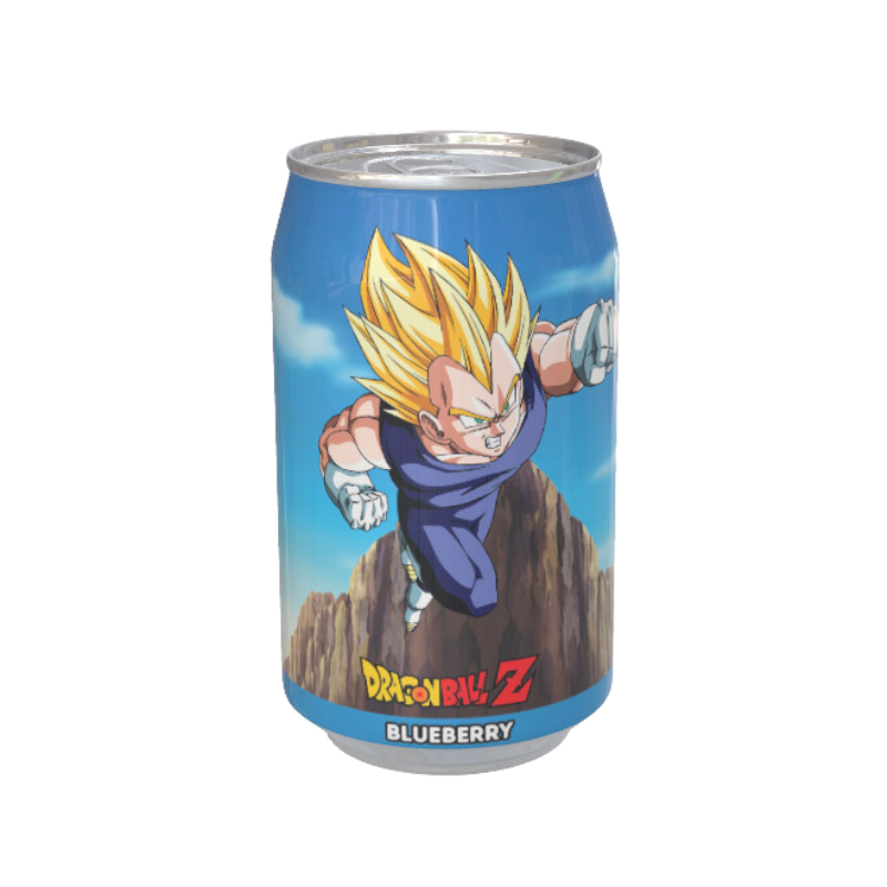 Dragon Ball Z Vegeta Blueberry Flavour Soda Can 330ml