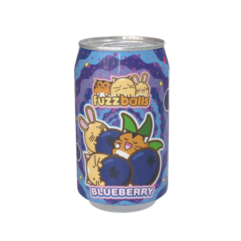 Fuzzball Sweets Fuzzballs Blueberry Flavour Soda Can 330ml – Kawaji UK