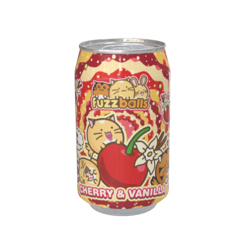 Fuzzball Sweets Fuzzballs Cherry Vanilla Flavour Soda Can 330ml – Kawaji UK