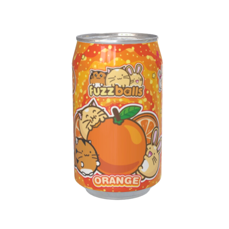 Fuzzball Sweets Fuzzballs Orange Flavour Soda Can 330ml – Kawaji UK