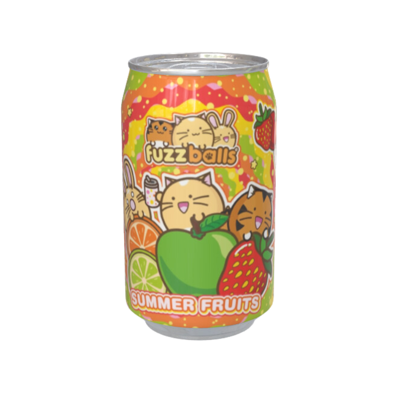 Fuzzballs Summer Fruits Flavour Soda Can 330ml