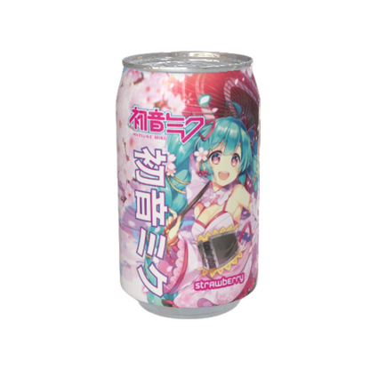 Hatsune Miku Collectors Pack - Strawberry, Cherry Vanilla and Summer Fruits Soda Plus Original Ramune