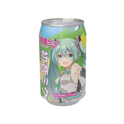Hatsune Miku Collectors Pack - Strawberry, Cherry Vanilla and Summer Fruits Soda Plus Original Ramune