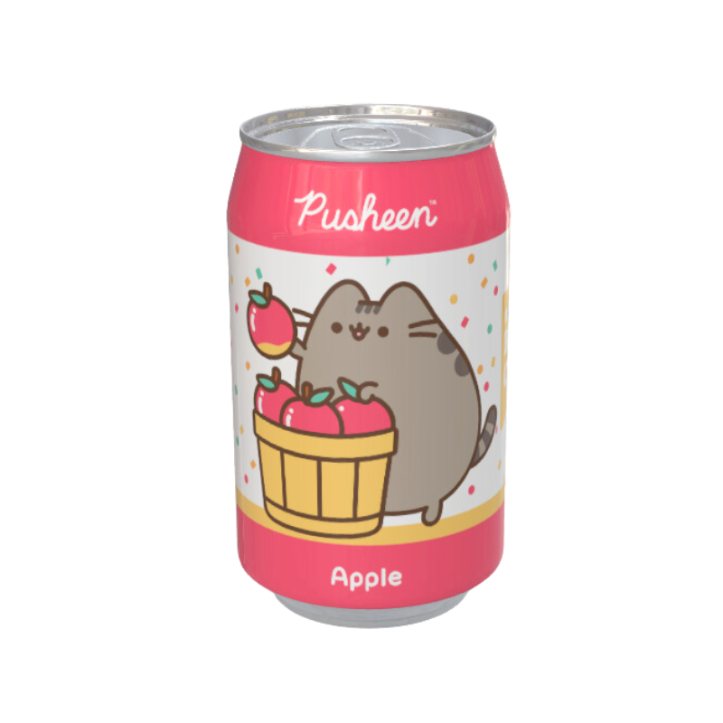 Pusheen Apple Flavour Soda Can 330ml