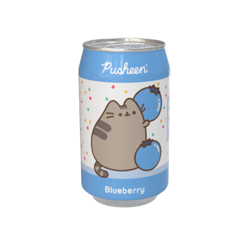 Pusheen Blueberry Flavour Soda Can 330ml