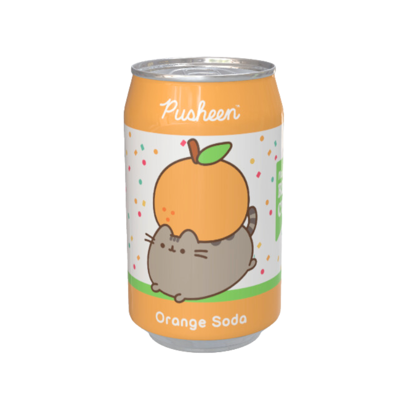 Pusheen Orange Flavour Soda Can 330ml