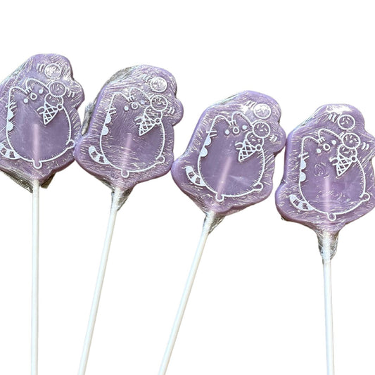 Pusheen Ice Cream Lollipops (Purple) 60g